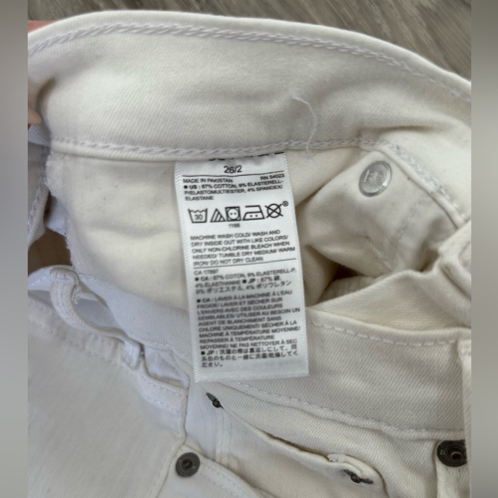 Women’s Banana Republic Sculpt Skinny White Jeans, size 26/2 - Picture 5 of 5
